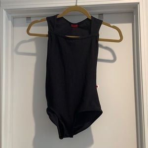 Yumiko Becky leotard, black nylon